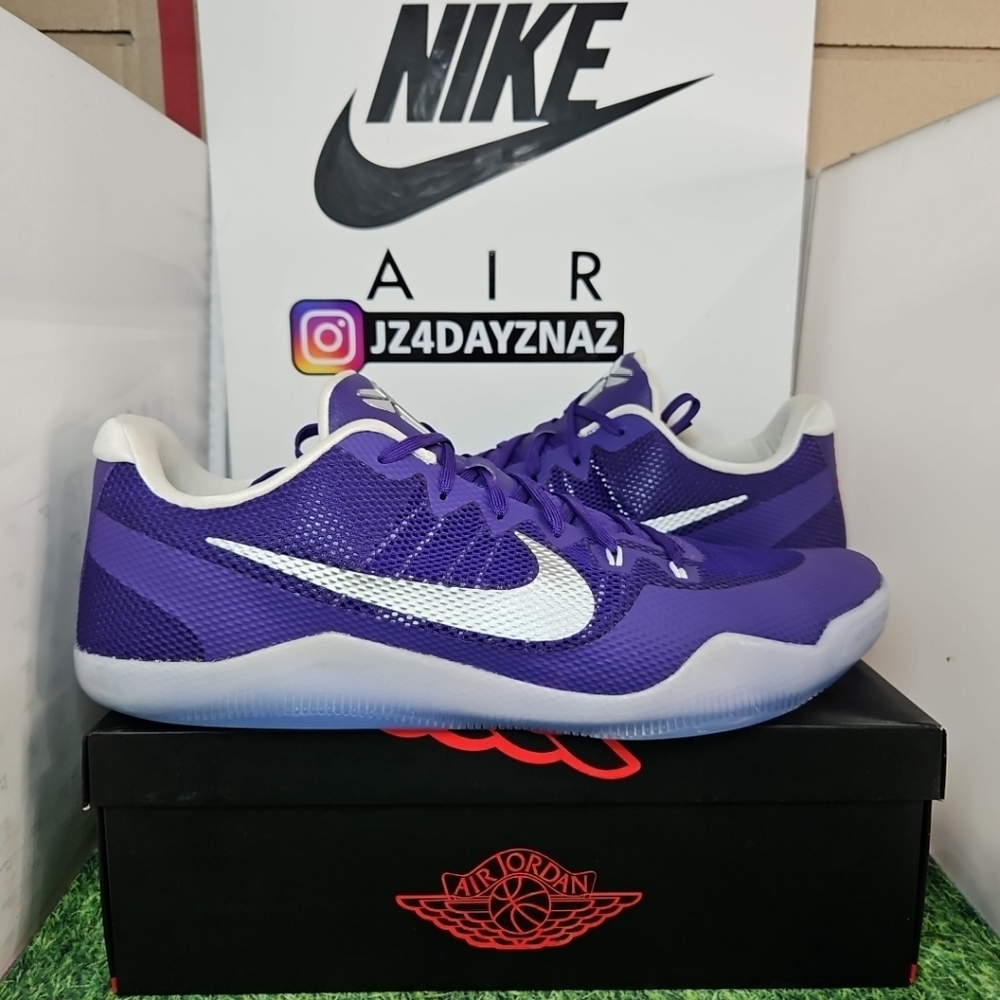 NIKE KOBE 11 XI Elite Low TB Team Bank Court Purple 18 856485-551 Sacramento Siz